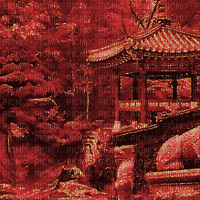 Red Japanese Background - Gratis animeret GIF