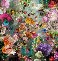 spring floral background - 無料png
