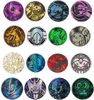 colorful pokemon coins - png gratis