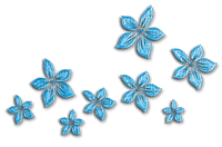 Blue Flowers - kostenlos png