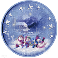 winter-round-circle-snowmen--minou52- - png gratis