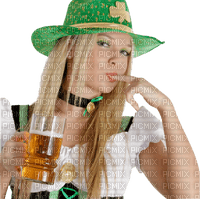 Kaz_Creations Woman Femme Irish Hat Lager - ücretsiz png