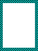 Emo turquoise teal dots frame by Klaudia1998