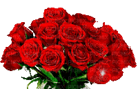 Red roses - GIF animasi gratis