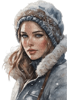 loly33 femme hiver - 無料png