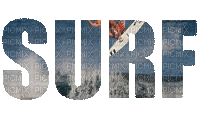 surf ocean sea letter text summer  gif  anime animated - 無料のアニメーション GIF
