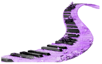 soave deco fantasy music  flowers surreal purple - PNG gratuit