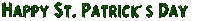 Happy St.Patrick's Day.Text.Green.Animated - GIF เคลื่อนไหวฟรี