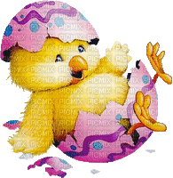 Kaz_Creations Easter Deco Chick - Gratis animerad GIF