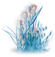 soave deco flowers garden spring tulips grass - Free PNG