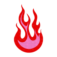 pink red flame - darmowe png