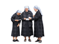 Kaz_Creations Woman Femme Costume Nuns Friends - png ฟรี