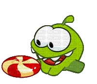 Cut the Rope Om Nom - Free animated GIF