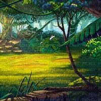 Y.A.M._Fantasy jungle forest background - bezmaksas png