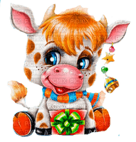 Y.A.M._New year cow - ücretsiz png