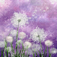 soave background animated painting field flowers - GIF animé gratuit
