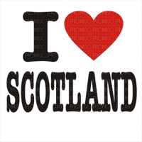 Kaz_Creations Logo Text I Love Scotland - bezmaksas png