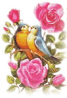 soave deco bird vintage branch flowers e yellow - 免费PNG