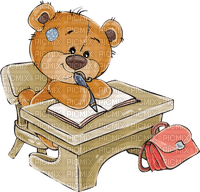 Teddy. books, school. Leila - nemokama png