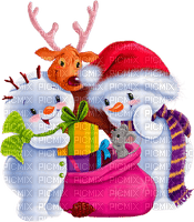 christmas snowman by nataliplus - фрее пнг