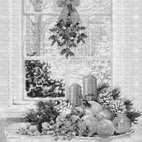 Y.A.M._New year Christmas background black-white - Ücretsiz animasyonlu GIF