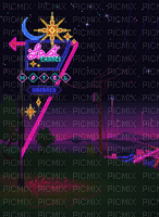 vaporwave motel pixel art - PNG gratuit