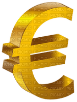 euro gold sign - PNG gratuit