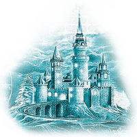 soave background transparent fantasy winter castle - 無料png