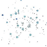 Снежинки - GIF animasi gratis