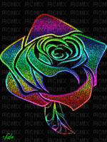 MMarcia gif rosa colorida fundo - Безплатен анимиран GIF