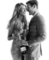 New Year.Couple.Champagne. .Victoriabea - PNG gratuit