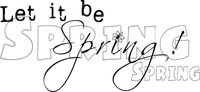 Kaz_Creations Deco Text Let It Be Spring - δωρεάν png
