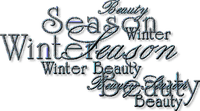 Winter season.Text.Deco.Victoriabea - PNG gratuit
