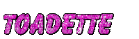 Toadette Text - Bezmaksas animēts GIF