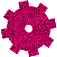 Steampunk.Gear.Pink - ücretsiz png