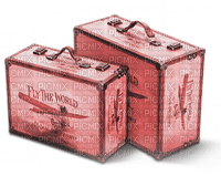 soave deco vintage suitcase pink - 無料png