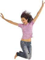 woman jumping - zdarma png