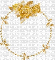 Gold Rose Frame-RM - png gratis
