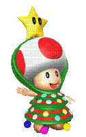 Mario Christmas - Darmowy animowany GIF