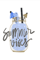 summer vibes dolceluna blue quote - 無料png