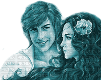 Y.A.M._Couple blue - Free PNG