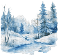loly33 paysage hiver - PNG gratuit
