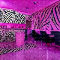 Pink Zebra Print Room - фрее пнг
