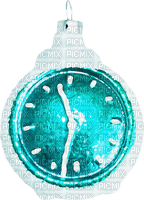 Kaz_Creations Christmas Winter Deco  Bauble Clock - PNG gratuit