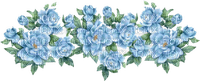 wreath  blue flowers - Free PNG