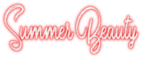 Summer Beauty Text - ilmainen png