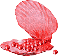 Seashell.Pearls.Red - PNG gratuit