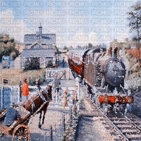 zug train milla1959 - GIF animé gratuit
