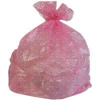 pink trashbag - PNG gratuit