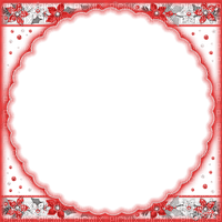 soave frame christmas winter circle flowers - zdarma png